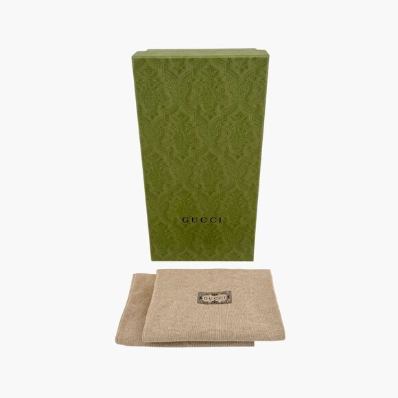 Gucci Blondie GG Flat Thong Sandals Beige Monogram Leather Size 37 US 7 Women - Picture 2 of 15